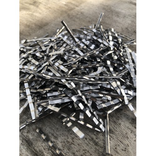 Фибра стальная анкерная 0.5х20 мм для армирования