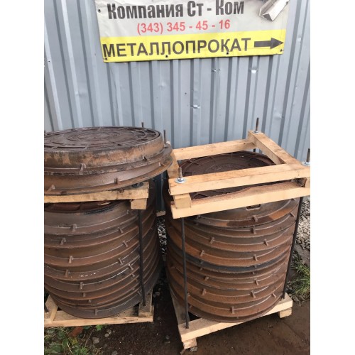 Люк квадратный тип Т (тяжелый) на 2-х шарнирах ГОСТ 3634-99